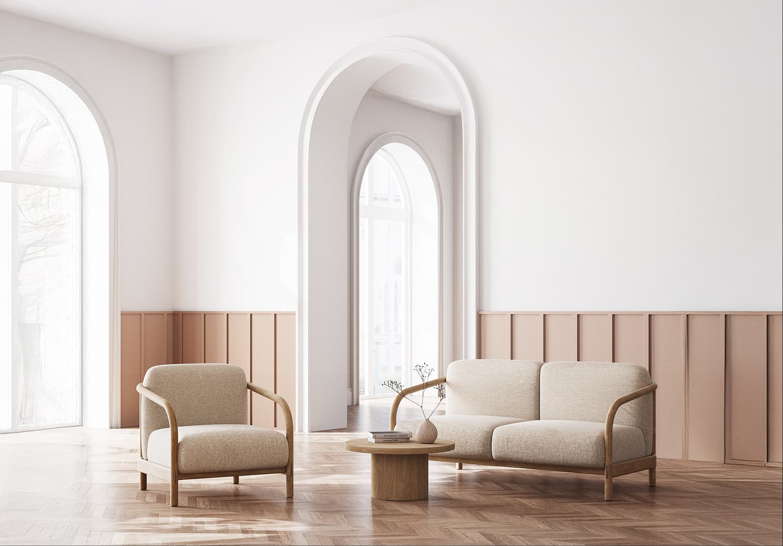 Modern interior with elegant furniture